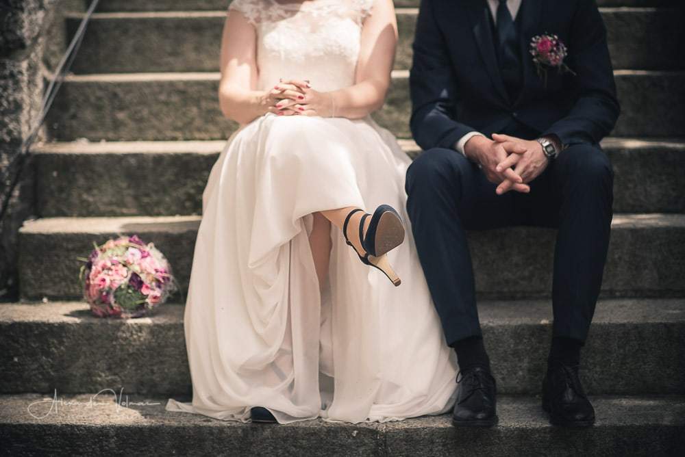 Detailaufnahme Beine, Hochzeitsfotograf