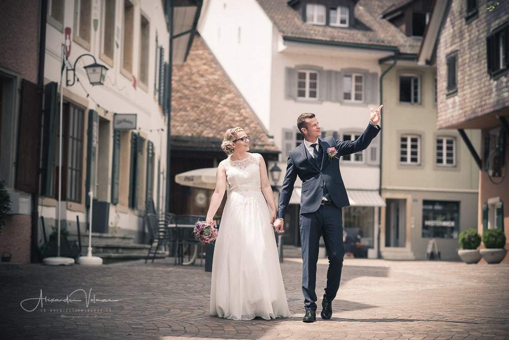 Fotoshooting in der Altstadt von Olten