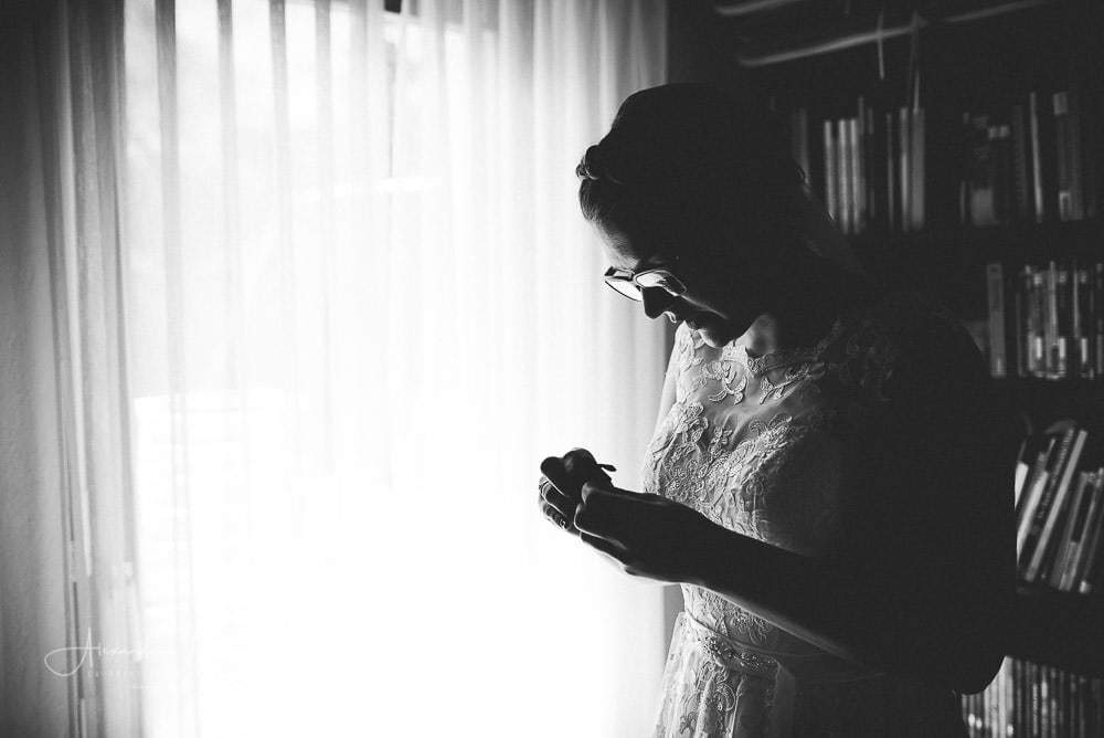 Silhouette Braut