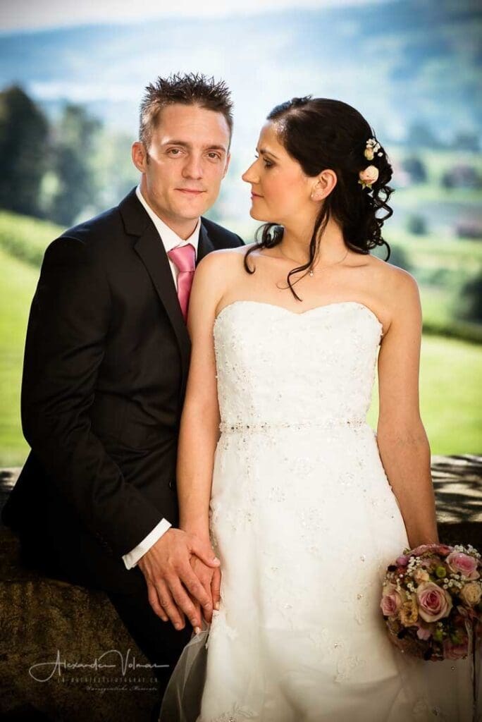 Fotoshooting Brautpaar Schloss Heidegg